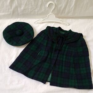 Wool Cape and Beret for 18" Doll (American Girl, Our Generation)